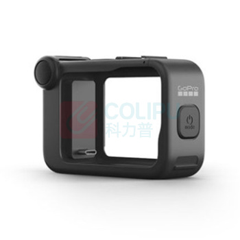 GoPro 运动相机配件10-9 媒体组件 麦克风外框+扩展接口 (黑色) 内置降噪麦克风 USBC插头 3.5mm麦克风端口 MicroHDMI端口
