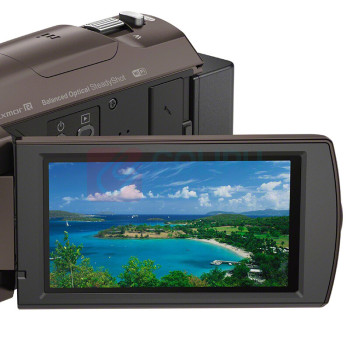 索尼 SONY 高清数码摄像机 HDR-CX680 5轴防抖 30倍光学变焦 (棕色)