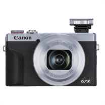 佳能 CANON 数码相机 PowerShot G7 X Mark III旅拍套装 包括128G存储卡、钢化膜、数据线、读卡器、迷你三脚架、单肩包、备用电池、手腕带、电池盒 (银色)
