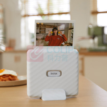 富士 instax Link WIDE拍立得 手机照片打印机套装 (含宽幅双包装相纸20张+配件盒组套) instax Link WIDE (烟灰白)
