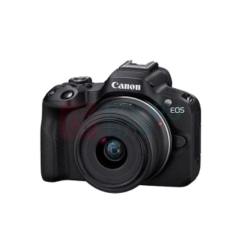 佳能 CANON 微单相机 EOS R50 (黑色) 轻量小型 R50 APS-C画幅 高速连拍 18-45 套机