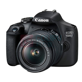 佳能 CANON 入门级家用单反相机 EOS 1500D 18-55标准变焦镜头套装(含32G卡+相机包+备用电池+UV保护镜)