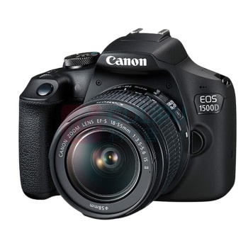 佳能 CANON 单反相机 EOS 1500D 18-55标准变焦镜头套装 含512G卡+原装备电+包+滤镜+脚架+读卡器