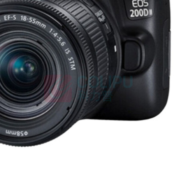 佳能 CANON 单反数码相机 EOS 200D II 二代 18-55镜头套装 4K Vlog视频 含64G卡+包+滤镜 便携办公家用