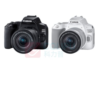 佳能 CANON 单反数码相机 EOS 200D II 二代 18-55镜头套装 4K Vlog视频 含64G卡+包+滤镜 便携办公家用