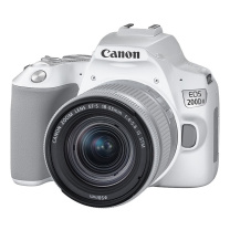 佳能 CANON 单反相机 EOS 200D II (白色) 二代(EF-S 18-55mm IS STM)套机 4K高清视频 Vlog拍摄