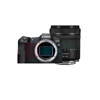 佳能 CANON 全画幅专业微单相机 EOS R8 RF24-105mm IS STM变焦 4K Vlog视频直播家用旅游照相机 旅行畅玩套装