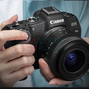 佳能 CANON 全画幅专业微单相机 EOS R8 RF24-105mm IS STM变焦 4K Vlog视频直播家用旅游照相机 旅行畅玩套装