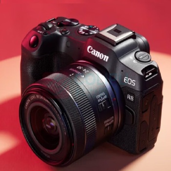 佳能 CANON 全画幅专业微单相机 EOS R8 RF24-105mm IS STM变焦 4K Vlog视频直播家用旅游照相机 旅行畅玩套装