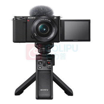 索尼 SONY 半画幅微单相机 ZV-E10L 存储卡电池蓝牙手柄套装 (黑色) E64A存储卡