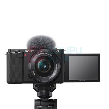 索尼 SONY 半画幅微单相机 ZV-E10L 存储卡电池蓝牙手柄套装 (黑色) E64A存储卡
