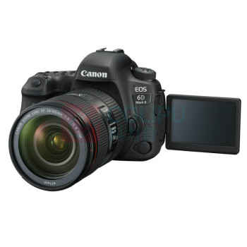 佳能 CANON 全画幅 专业单反相机 L级24-105标准镜头套装 EOS 6D Mark II 6D2 (黑色)