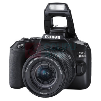佳能 CANON 入门级单反相机套机 200d二代 (黑色) EF-S18-55