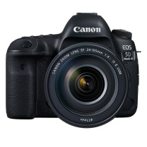 佳能 CANON 单反相机镜头套装 EOS 5D Mark IV 5D4 EF 24-105mm f/4L IS II USM (黑色) 含512G卡+双肩包+三脚架