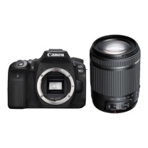 佳能 CANON 单反照相机 EOS 90D 4G 相机包;滤镜;备电;三脚架 APS-C画幅 4K 30P 18~200mm 佳能EF-S卡口 64G卡;相机包;滤镜;备电;三脚架