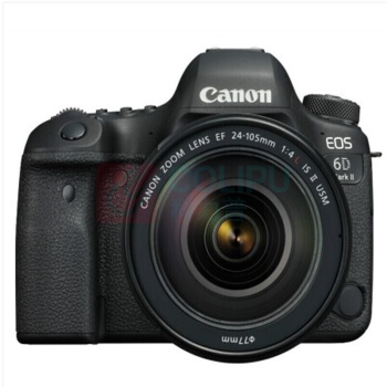 佳能 CANON 单反相机 QZ EOS 6D Mark II 6D2 EF 24-105mm f/4L IS II USM 单反镜头  赠品：64G内存卡，相机包