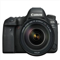 佳能 CANON 单反相机 QZ EOS 6D Mark II 6D2 EF 24-105mm f/4L IS II USM 单反镜头  赠品：64G内存卡，相机包