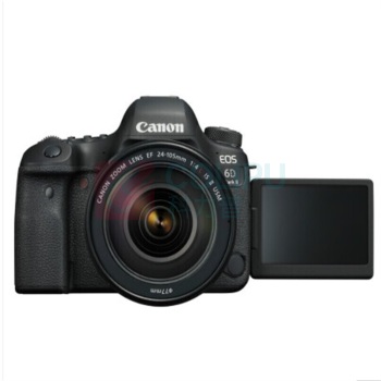 佳能 CANON 单反相机 QZ EOS 6D Mark II 6D2 EF 24-105mm f/4L IS II USM 单反镜头  赠品：64G内存卡，相机包
