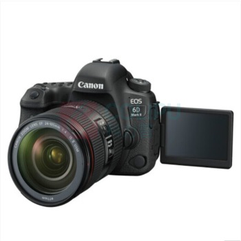 佳能 CANON 单反相机 QZ EOS 6D Mark II 6D2 EF 24-105mm f/4L IS II USM 单反镜头  赠品：64G内存卡，相机包