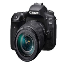 佳能 CANON 单反相机 90d/18-135 套装 EOS 90d  含：天硕128G卡200m，uv镜，电池摄影家系国产，包，合金三脚架
