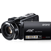 欧达 数码摄像机 AC7 专业版 手持数码摄影机便携式DV 10倍光学变焦家用会议vlog短视频