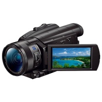 索尼 SONY 专业数码摄像机 vlog相机/家用/直播/4K HDR 高清视频 黑色 FDR-AX700