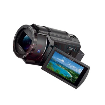 索尼 SONY 专业数码摄像机 vlog相机/家用/直播/4K HDR 高清视频 黑色 FDR-AX700