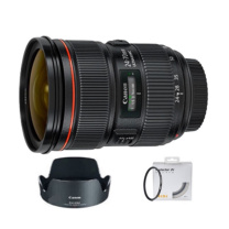 佳能 CANON 相机镜头 EF 24-70 f/2.8L 镜头+原装遮光罩 + 耐司MC UV