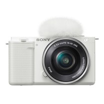 索尼 SONY Vlog微单数码相机 标准镜头套装 APS-C画幅小巧便携 4K专业视频 ZV-E10L 5699 (白色)