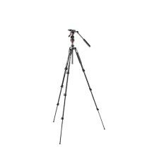 曼富图 Manfrotto 单反三脚架 MVKBFRL-LIVE 铝合金材质板锁款 (黑色)