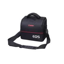 佳能 CANON 摄影包 GG-横线EOS 单反单肩斜挎 小号 (黑色)