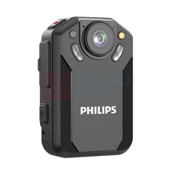 飞利浦 PHILIPS 随身执法记录仪 VTR-8202 存储扩展:128GB及以上 (黑色)