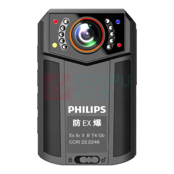 飞利浦 PHILIPS 执法记录仪 VTR8203 256G 4K摄像GPSAPP操控