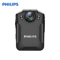 飞利浦 PHILIPS 执法记录仪 高清红外夜视随身便携音视频执法仪肩带 行政城管现场执法仪 VTR-8101 64G (黑色)