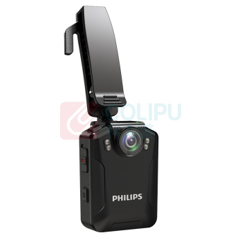 飞利浦 PHILIPS 便携音视频 执法记录仪 1080P高清星光夜视录像机 录音笔 拍照 一体机 VTR8101 配128G