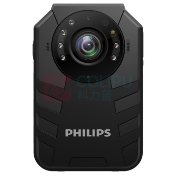 飞利浦 PHILIPS 执法记录仪 VTR8400 高清4G执法仪夜视随身录像仪 内置64G内存 (黑色)