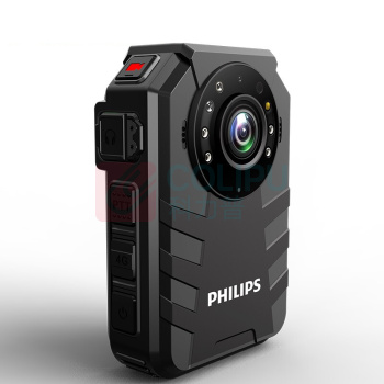 飞利浦 PHILIPS 执法记录仪 VTR8400 高清4G执法仪夜视随身录像仪 内置64G内存 (黑色)
