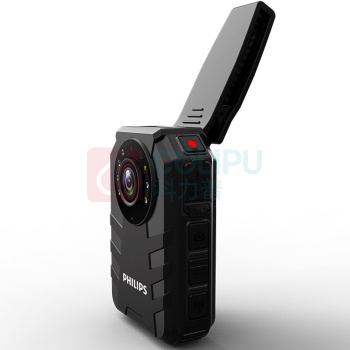 飞利浦 PHILIPS 执法记录仪 VTR8400 高清4G执法仪夜视随身录像仪 内置64G内存 (黑色)