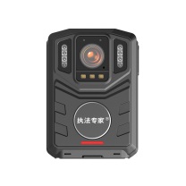 执法专家 4800万像素4K高清屏分辨率长续航双电板夜视胸前佩戴随身现场执法仪 DSJ-D9 标配32G (黑色)