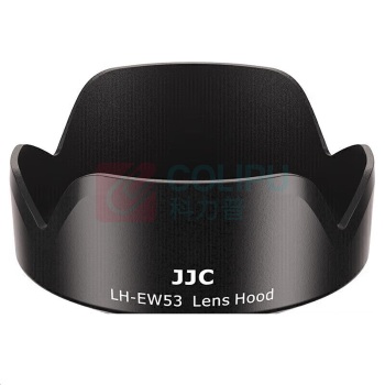 JJC 遮光罩 LH-EW53 (黑色) 适用佳能RF-S 18-45遮光罩49mm镜头R10 R50相机配件EF-M 15-45镜头m50二代 m200 m6mark2 m100