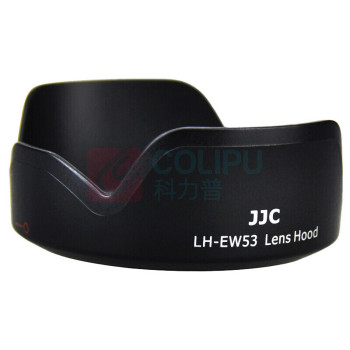 JJC 遮光罩 LH-EW53 (黑色) 适用佳能RF-S 18-45遮光罩49mm镜头R10 R50相机配件EF-M 15-45镜头m50二代 m200 m6mark2 m100