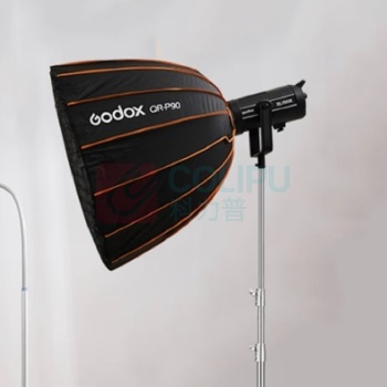 神牛 Godox 影棚补光灯 SL150III三代 单灯+QR-P90深抛网格柔光箱+灯架 LED摄影灯 人像视频拍摄常亮灯婚纱