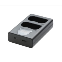 沣标 FB 相机电池充电器 S-DC-EN-EL15(BL) dbl 标准双槽充电器Micro+Type-C双输入口 适用于尼康EN-EL15a/EN-EL15b电池
