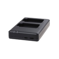 沣标 FB 相机电池充电器 FB-DC-NP-BX1 dbl M+C 标准双槽充电器 Type- C+Micro双输入口