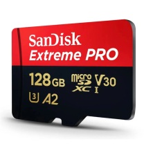 闪迪 SanDisk 128GB TF(MicroSD)存储卡U3 C10 V30 A2 4K 至尊超极速移动版内存卡 读速170MB/s SDSQXCY-128G-ZN6MA 