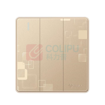 公牛 BULL 暗式三联开关 86型 250V 10A 