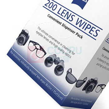 蔡司 ZEISS 清洁湿巾 200片装 (黑色)