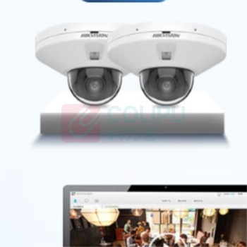 海康威视 HIKVISION 监控摄像头400万红外半球型网络摄像机网线供电双向对讲 DS-2CD3546FWDV3-IT 2.8MM