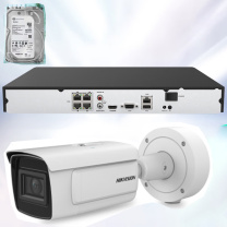 海康威视 HIKVISION 超低温网络监控摄像机+录像机+硬盘套装 2CD8A47FWD-IZH