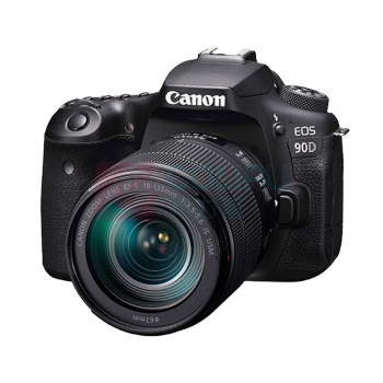 佳能 CANON 单反套机 90D 18-135mm 高倍率变焦镜头 一年质保